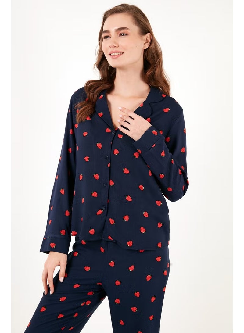Lela Reguar Fit Soft Textured Pajama Set Women's Pajama Set 611PT288Y - Image 1